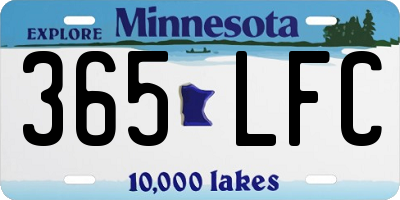 MN license plate 365LFC