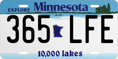 MN license plate 365LFE