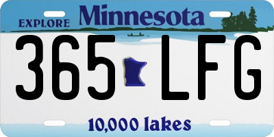 MN license plate 365LFG