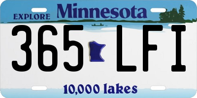 MN license plate 365LFI