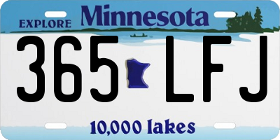 MN license plate 365LFJ