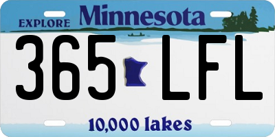 MN license plate 365LFL