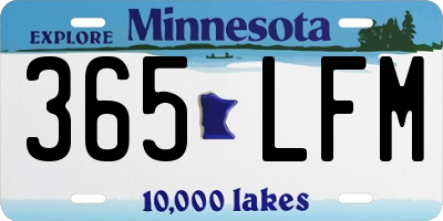 MN license plate 365LFM