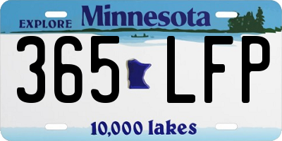 MN license plate 365LFP
