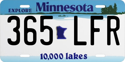 MN license plate 365LFR