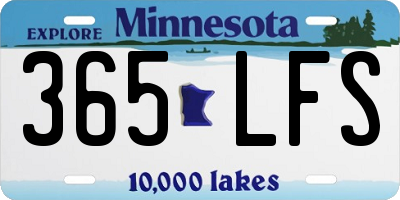 MN license plate 365LFS