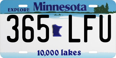 MN license plate 365LFU
