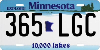 MN license plate 365LGC