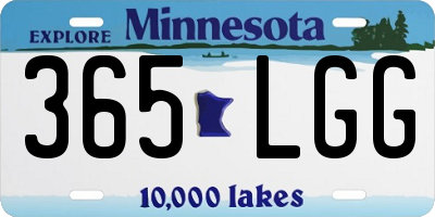 MN license plate 365LGG