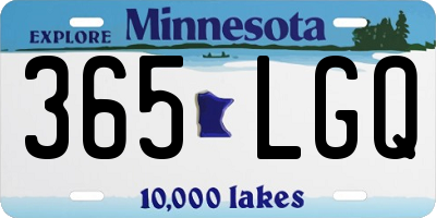 MN license plate 365LGQ