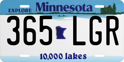 MN license plate 365LGR