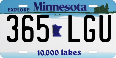 MN license plate 365LGU
