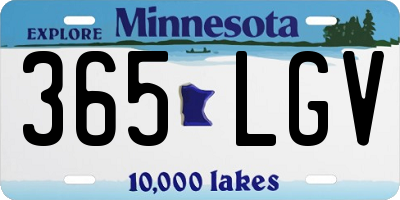 MN license plate 365LGV