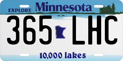 MN license plate 365LHC