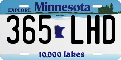 MN license plate 365LHD