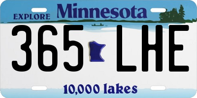 MN license plate 365LHE