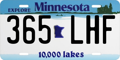 MN license plate 365LHF
