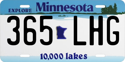 MN license plate 365LHG