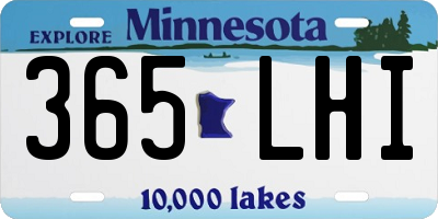 MN license plate 365LHI