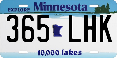 MN license plate 365LHK