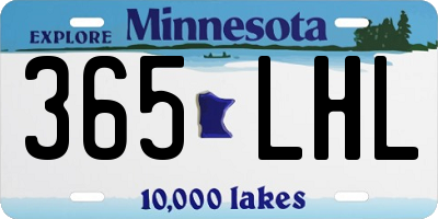 MN license plate 365LHL