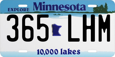 MN license plate 365LHM