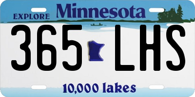 MN license plate 365LHS