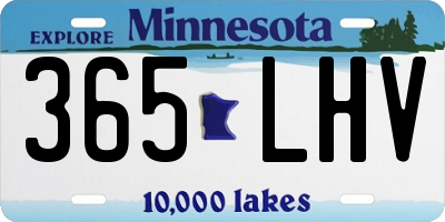 MN license plate 365LHV