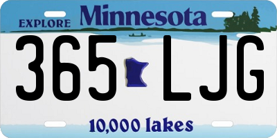 MN license plate 365LJG