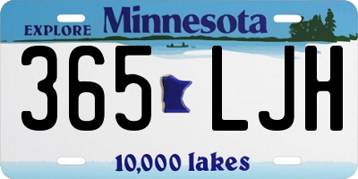 MN license plate 365LJH