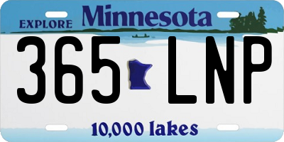 MN license plate 365LNP