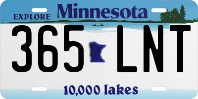 MN license plate 365LNT