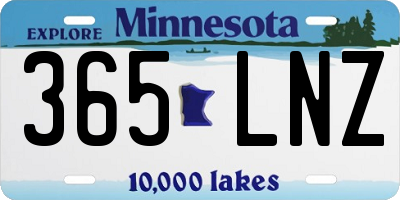 MN license plate 365LNZ