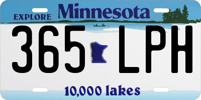 MN license plate 365LPH