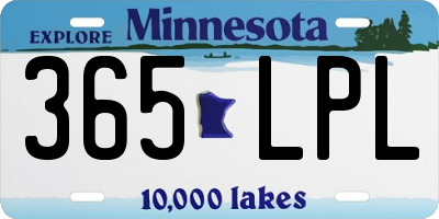 MN license plate 365LPL