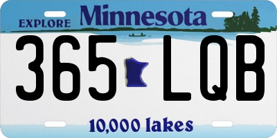 MN license plate 365LQB