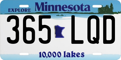 MN license plate 365LQD