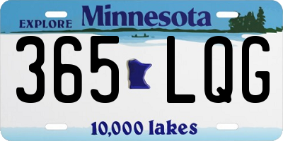 MN license plate 365LQG