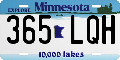 MN license plate 365LQH