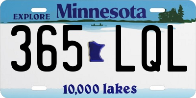 MN license plate 365LQL