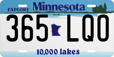 MN license plate 365LQO