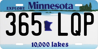 MN license plate 365LQP