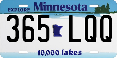 MN license plate 365LQQ