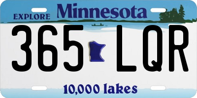 MN license plate 365LQR