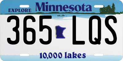MN license plate 365LQS