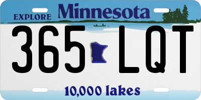MN license plate 365LQT