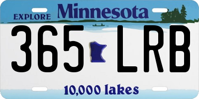 MN license plate 365LRB