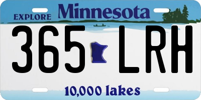 MN license plate 365LRH