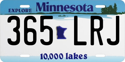 MN license plate 365LRJ
