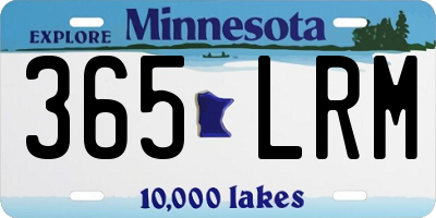 MN license plate 365LRM